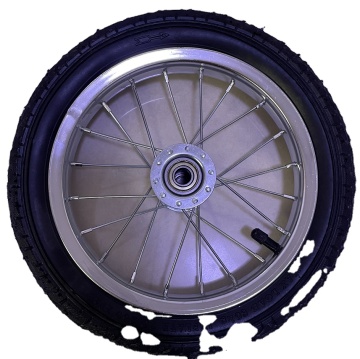 20 Inch Bicycle Wheel with Solid Tire and Aluminum Rims for Trailer