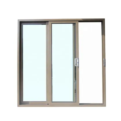 Large Aluminium Alloy Triple 3 Panel Stacking Sliding Patio Doors for Sale