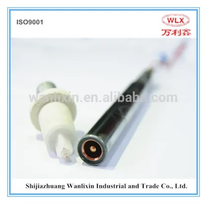Immersion thermocouple contact blocks; immersion thermocouple receptacles