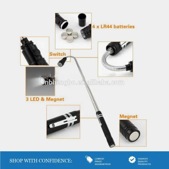 Innovative Products Of America 22 in. Magnetic Flexible Flashlight Torch with Pick Up Tool