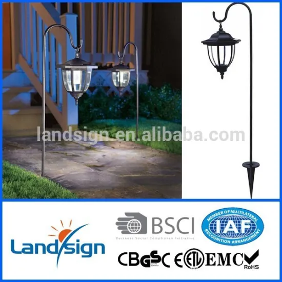 Hot design Chinese lantern garden lights plastic solar lantern body light