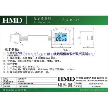 Strong emission water heaters blue screen LCD display