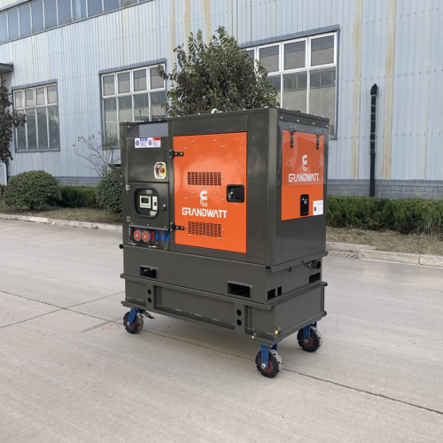 China A diesel generator set with small wheels Factory