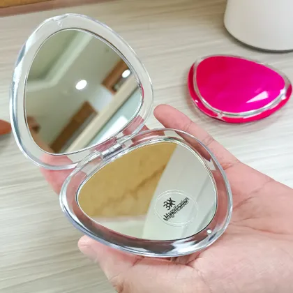 Portable Small Mirror HandHeld Heart Mirror Pocket Mirror