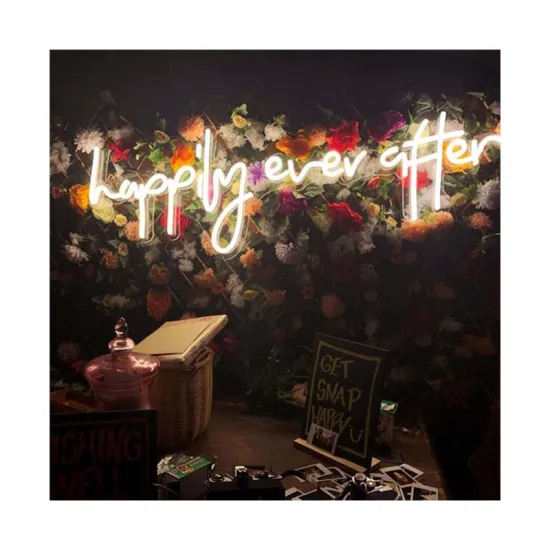 Flexible Custom LED Neon Sign for Glodmore2's Happily Ever After Wedding Party