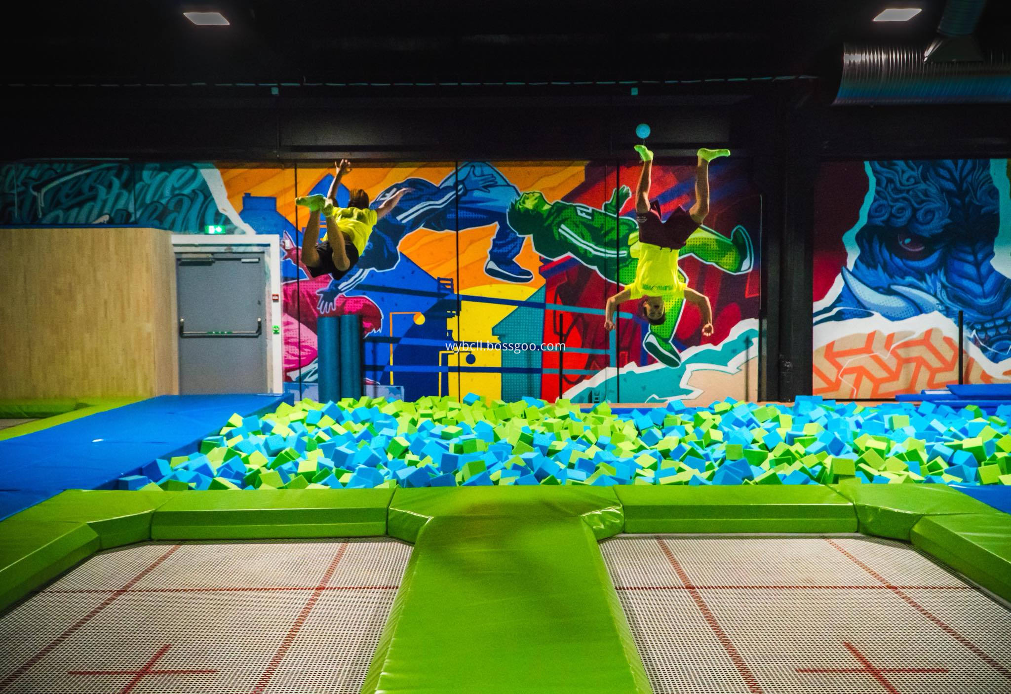 trampoline park with Ninja Course trampoline park with Ninja Course