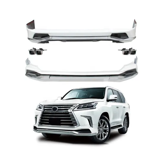 LEXUS 570 LX570 2018 Body Kit: Front & Rear Bumper Facelift PP Lips Car Exterior Decoration