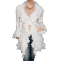 Cardigan pour femmes Gothic Steampunk Slim Fit Cardigan en dentelle