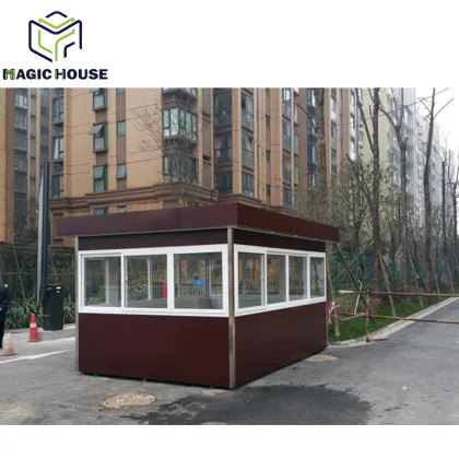 Outdoor security booth prefab toll booth/watch box/ticket house