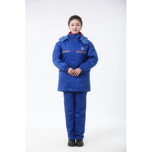 Coton uniformes anti-statiques bleus et froids en polyester