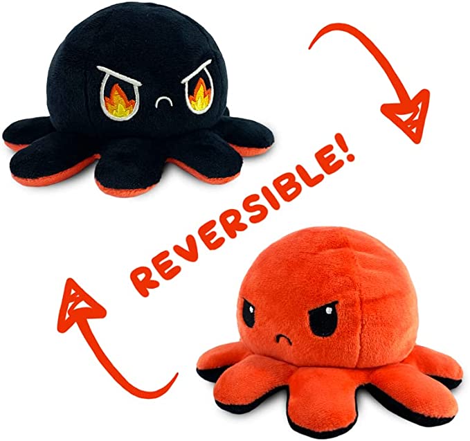 Original Reversible Octopus Plushie mostra il tuo umore