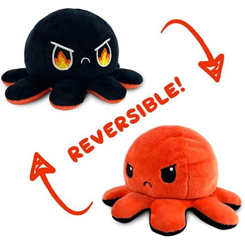 Octopus reversível original Plushie mostra seu humor