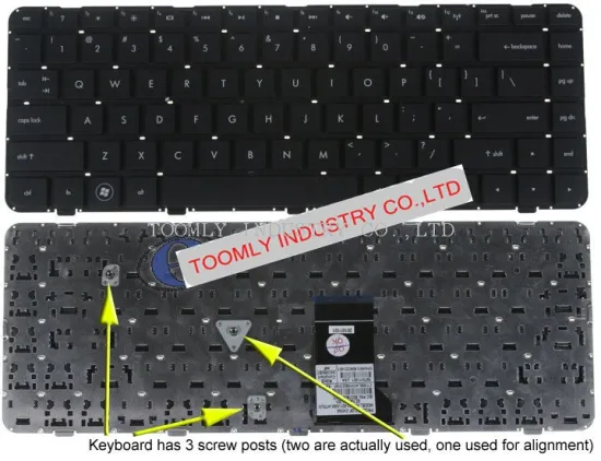 Laptop Keyboard For Hp Pavilion Dv5 Series (dv5t-2000, Non-backit Without Frame 597911-001