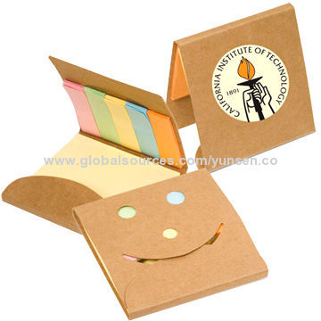 Smiley Sticky Note Pack, Eco-responsible