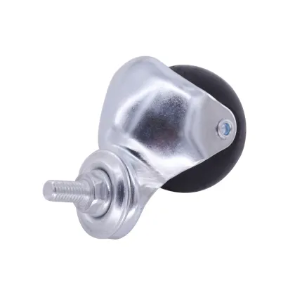 2 inch screw stem Furniture wheel with roller ball