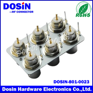 Rhos Approval Low Price 6 Port Metal BNC Connector