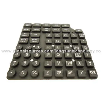 Aerostatic silicone keypad, backlight and UV proof