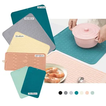2023 Premium Silicone Dish Drying Mat: Waterproof & Heat Resistant Kitchen Tool for Home