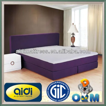 Modern and Fashion purple fabric Deluxe Soft Bed