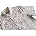 Men Casual Cotton Spotted Print Short Sleeve Shirt
