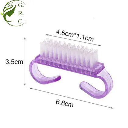 Plastic Handle Nail Cleaning Brushes Nail Dust Brush