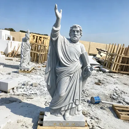 Marble Saint Thomas Sculpture