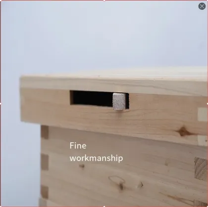 Automatic Chinese Wax-Coated Cedar Wood Honey Bee Hive with 7 Auto Frames for Beekeeping