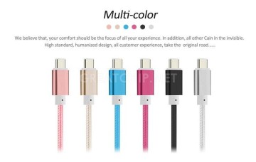 High speed USB 3.1 type c Data sync and power Charging weave design