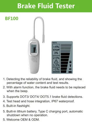 Factory Sales: Automotive Brake Fluid Detector DOT3 DOT4 DOT5.1 - General Motors Brake Fluid Detector