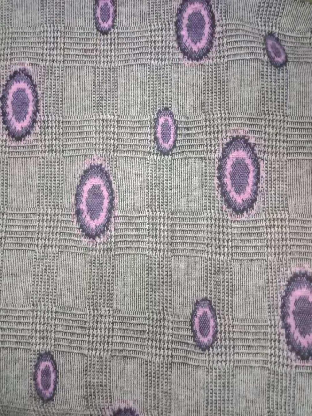 yarn dyed jacquard brushed fabric