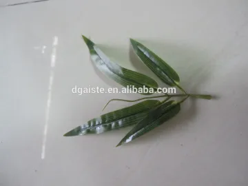 Factory price hot sale artificial leaf artificial dark green bamboo leaves