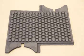 Railway insulating rubber pad
