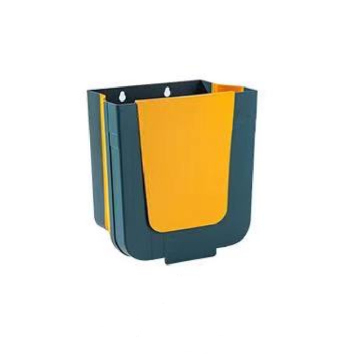 Outdoor Eco-Friendly Green Plastic Folding Trash Can