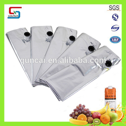 SGS approved 5L 10L fruit juice aseptic bags