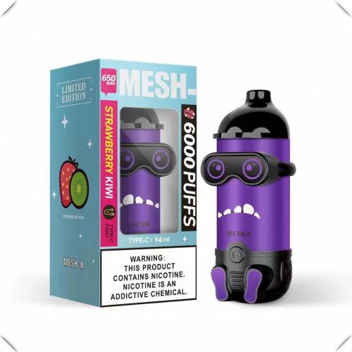 Kit de vape desechable Mesh-K 6000 bocanadas al por mayor