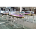 Jewelry Store Display Showcase Oval Stainless Steel