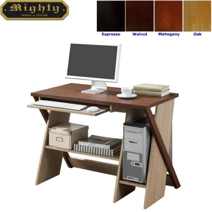 Two Tone Color Contemporary Computer Workstation PC Desk