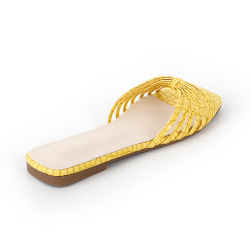 Thin Strap Bow Flat Sandals