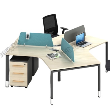 120 Degree Open Module Workstation for 6 Person and 3 Person Configurations