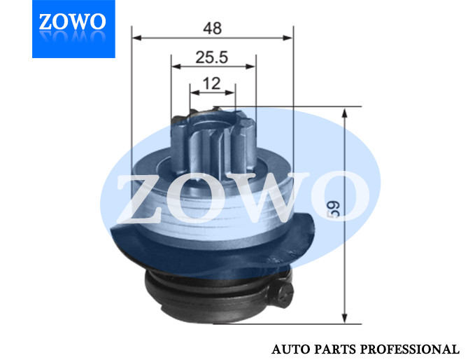 54 9168 Starter Bendix 9t Bosch