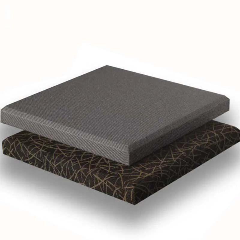 Painel envolvido em tecido de parede à prova de som de cinema