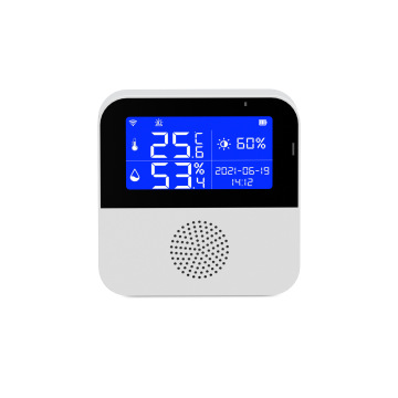 Tuya Indoor WiFi Remote Control with LCD Display: Thermometer, Humidity Sensor, and Alarm