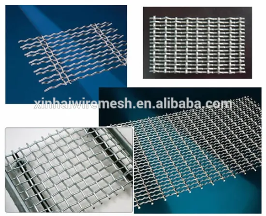 2015 high quality and different design Elecro galvanized crimped wire mesh