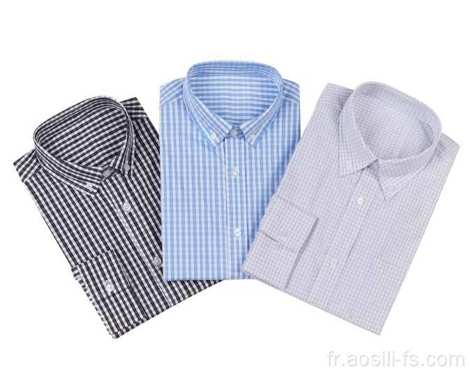 Chemise tissée pour homme au printemps et à l&#39;automne