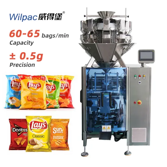 Automatic Multihead Weigher and Packing Machine for Food Products