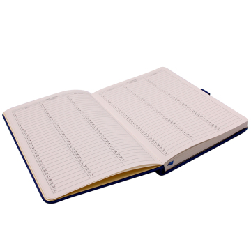 A5 Hardcover Custom Leather Notebook with Pen Holder