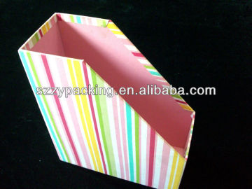 office fabric mounted cardboard file box