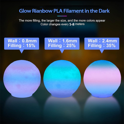 Glow in The Dark Color-Changing PLA Filament