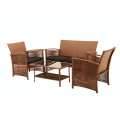 4 pc Rattan Outdoor Poly Rattan Furniture