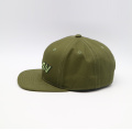 Cappello da snapback da ricamo 3d verde dell'esercito